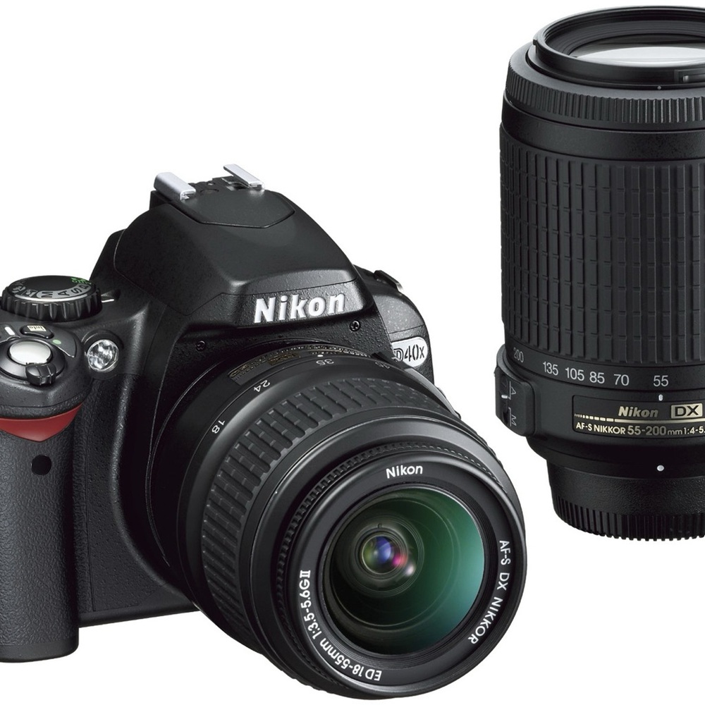 Nikon Black Digital Camera with Dual Lens Kit